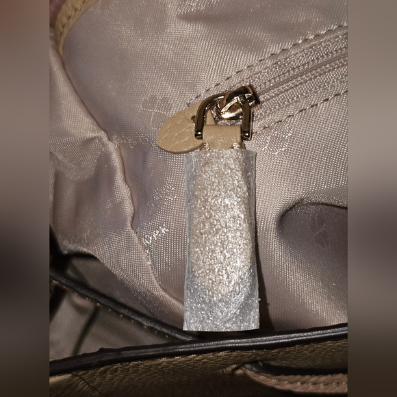 Kate Spade NWOT Knott Colorblock Pebbled Leather Medium backpack. Warm stone - Picture 15 of 15